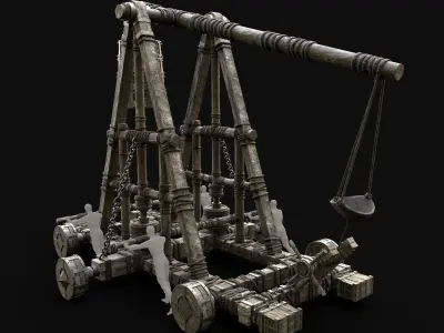 TREBUCHET CATAPULT WAR MACHINE SIEGE ENGINE PACK COLLECTION