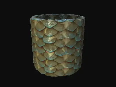 10 Seamless Scales PBR Materials - Set 2 - Texture