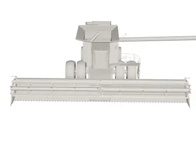 Combine Industrial vehicle 3D model