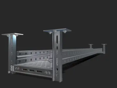 wrlm 150x300 project eletrocalha Low-poly 3D model