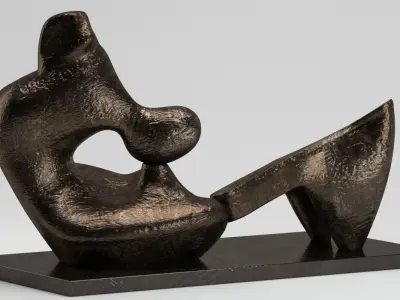 Sculpture Two Piece Reclining Figure 3D model