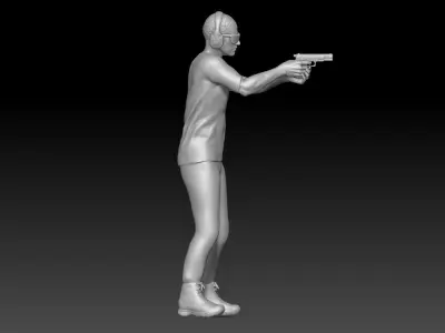 Shooting Range boy 2 pack 3D print model