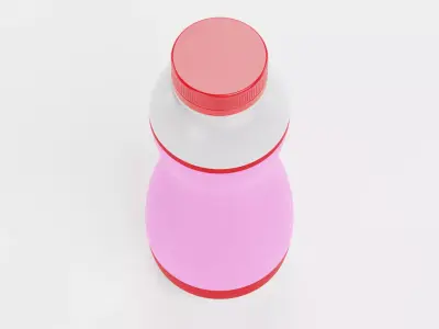 Multivitamin Drink - Product Concept Packaging Low-poly 3D model