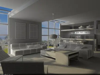 Living Room 3D model