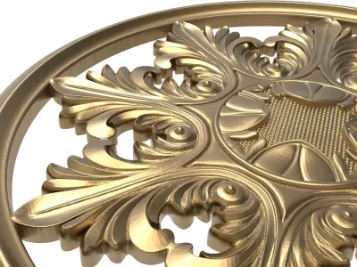 decorative pattern ready for 3D printing 3D model