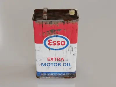 Oil Can - Low-poly PBR Low-poly 3D model