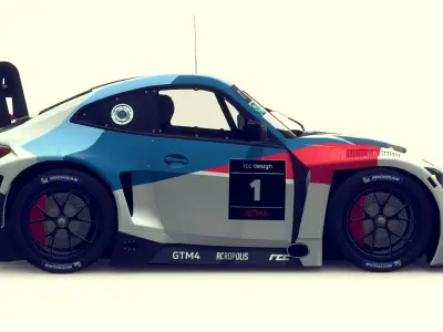 Cartoon Car GTM4 3D model