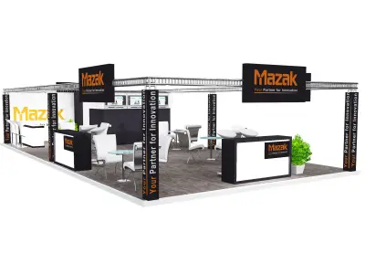  Booth Exhibition Stand a399a 3D model