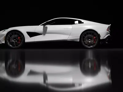 HighPoly ASTON MARTIN vanquish Model Render Animation 3dprint 3D model