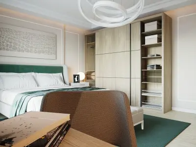 Simple Bedroom  Interior 3 3D model