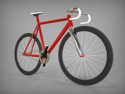 FIXIE BIKE Low-poly 3D model