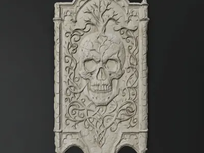 Skull - decoration 3D print model