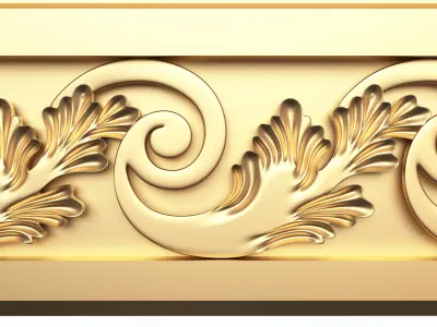 Cornice Decoration Molding 3D model