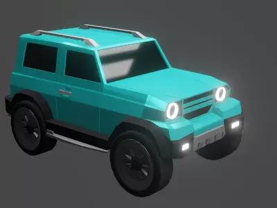 Low-poly SUV samurai Low-poly 3D model
