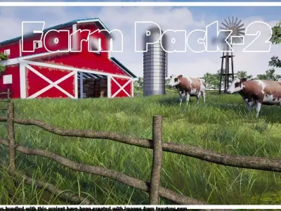Farm Pack-2 Low-poly 3D model