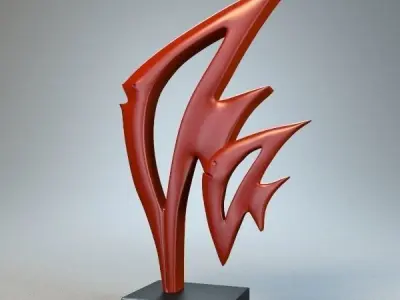 Fish figurine P 3D print model