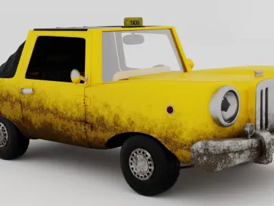 Car Taxi 3D model