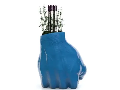 Hand Vase Plant  3D print model