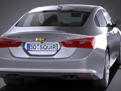 Chevrolet Malibu CG 2017 Lowpoly 3D model