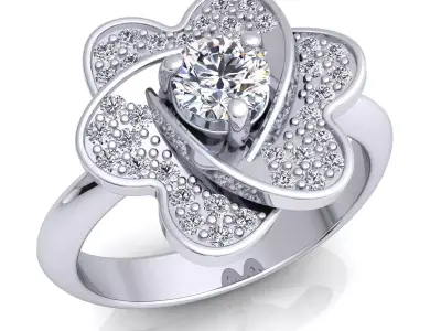 luxury Fancy Ring60 3D print model