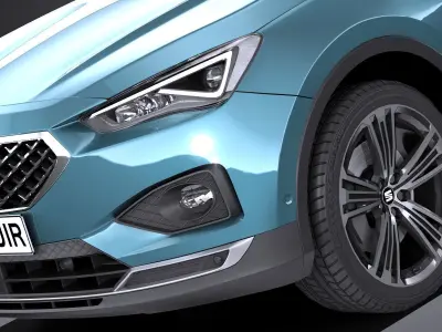 LowPoly Seat Tarraco 2019 Low-poly 3D model