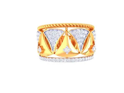 DIAMOND RING 3D print model 17