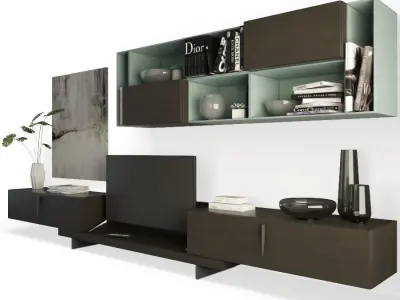 Contemporary TV Furniture 04 3D model