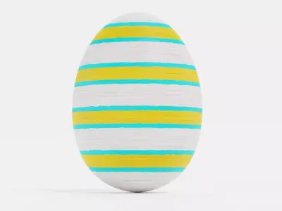 -Easter Egg V1- Low-poly 3D model