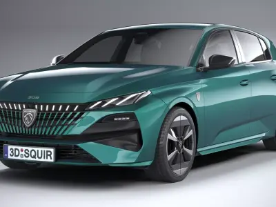 Peugeot 308 2026 3D model