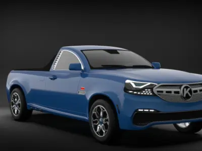 Generic Pickup Truck 3D model