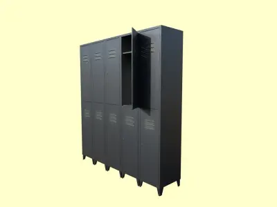 Lockers metal locker 3D model