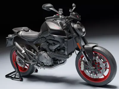 Ducati Monster Plus 2021 Low-poly 3D model