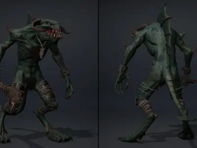 Ghostfang Low-poly 3D model