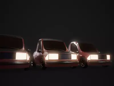 Flicksy Low-poly 3D model