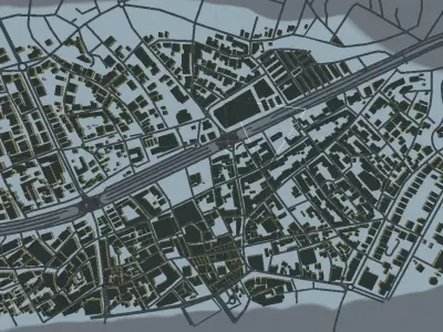 a big city your car game map is here Low-poly 3D model