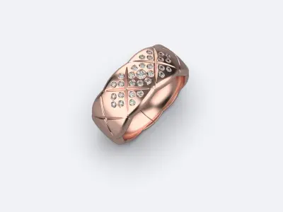 Coco Crush ring  3D print model