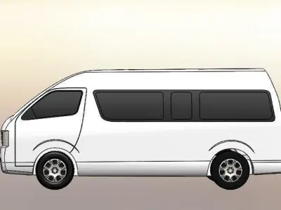 Toyota hiace 3D model