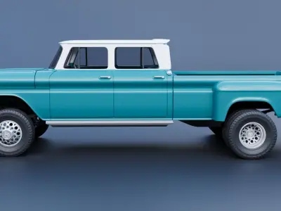 Chevrolet K10 Crew Cab 1965 3D print model