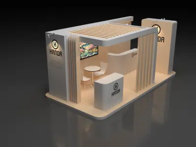 Exhibition Booth 3Mx6M 3D model