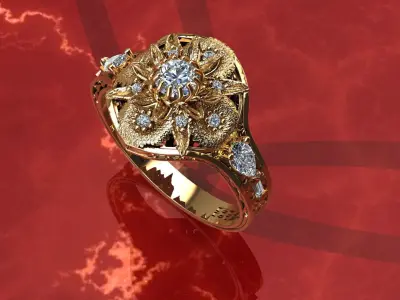 3d stl ring 3D print model