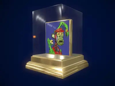 Mutant Ape 25 Gold Club Low-poly 3D model