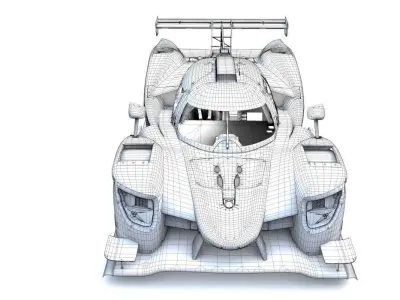 Ligier JSP325 LMP3 Low-poly 3D model