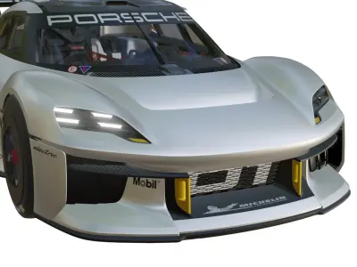 Porsche MissionRConcept 2021 Low-poly 3D model