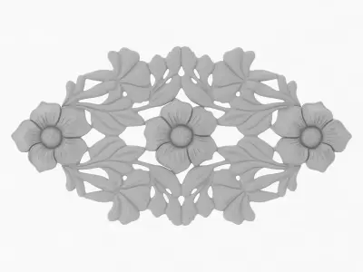 Cartouche Ornament 011 3D model