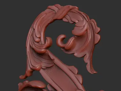 Letters S for jewelry and decoration 3D print model