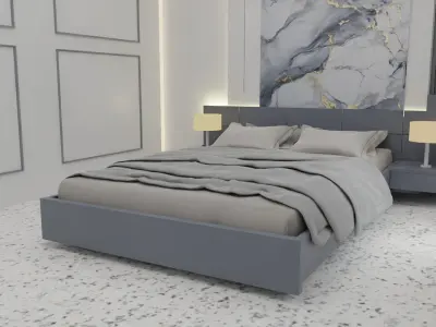 Luxury Modern Bedroom  Free 3D model