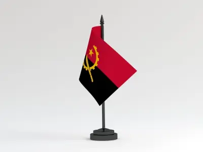 Table Flag Angola 3D model