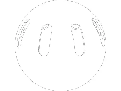 Plastic Wiffle Ball 3D print model