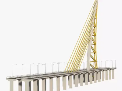 Sheikh Jaber Al-Ahmad Al-Sabah Causeway 3D model