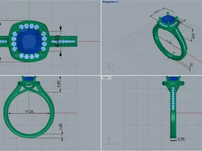 ring code  479 3D print model